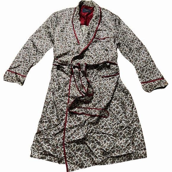 Sulka | Other | Rare Vintage Sulka Silk Gentlemens Dressing Gown Robe ...
